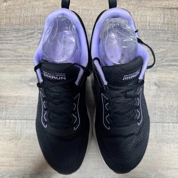 Skechers Go Run Elevate Corral Black/Violet Athletic Shoes Women's Size 9 - Picture 2 of 7